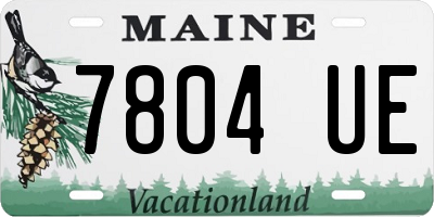 ME license plate 7804UE