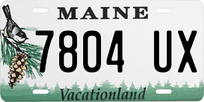 ME license plate 7804UX