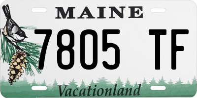 ME license plate 7805TF