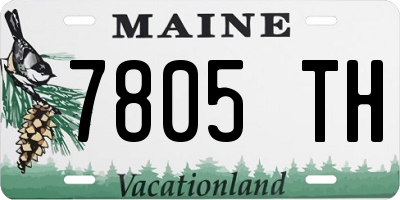 ME license plate 7805TH
