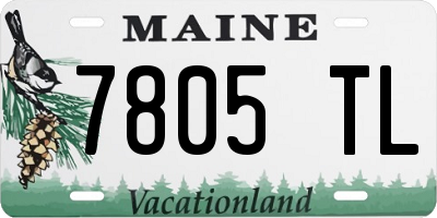ME license plate 7805TL