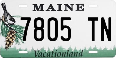 ME license plate 7805TN