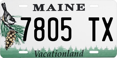 ME license plate 7805TX