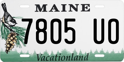 ME license plate 7805UO