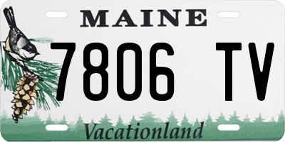 ME license plate 7806TV