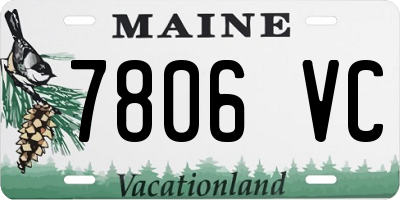 ME license plate 7806VC