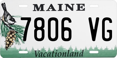 ME license plate 7806VG