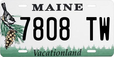 ME license plate 7808TW