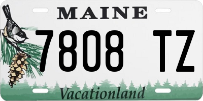 ME license plate 7808TZ