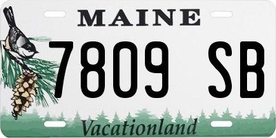 ME license plate 7809SB