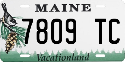 ME license plate 7809TC