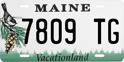 ME license plate 7809TG
