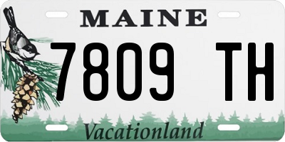 ME license plate 7809TH