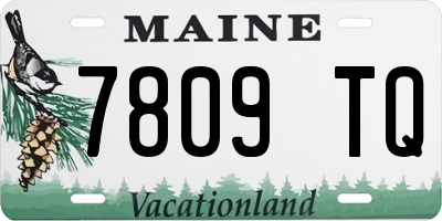 ME license plate 7809TQ