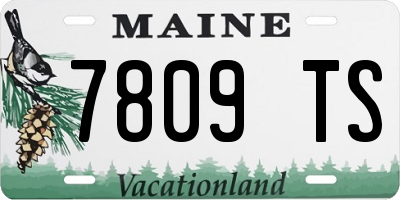 ME license plate 7809TS