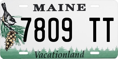 ME license plate 7809TT