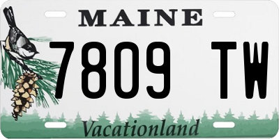 ME license plate 7809TW