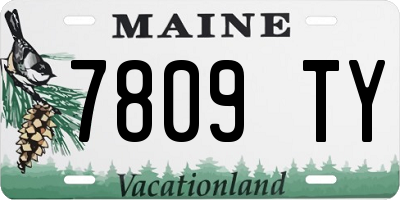 ME license plate 7809TY