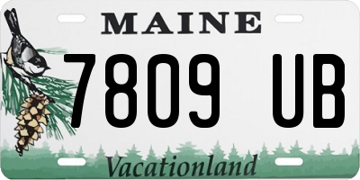 ME license plate 7809UB