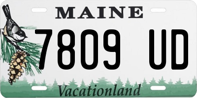 ME license plate 7809UD