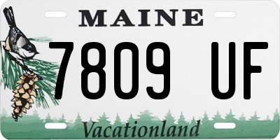 ME license plate 7809UF