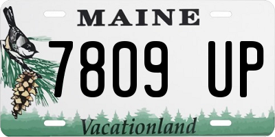 ME license plate 7809UP