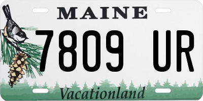 ME license plate 7809UR