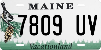 ME license plate 7809UV