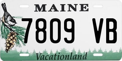 ME license plate 7809VB