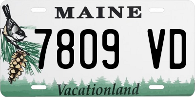 ME license plate 7809VD