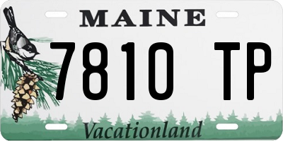 ME license plate 7810TP