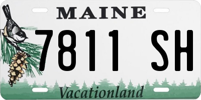 ME license plate 7811SH