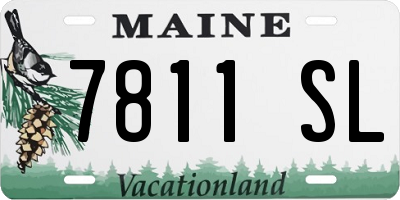 ME license plate 7811SL