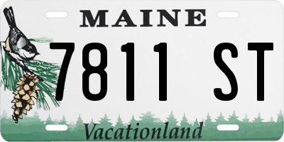 ME license plate 7811ST