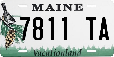 ME license plate 7811TA