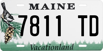 ME license plate 7811TD
