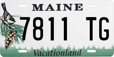 ME license plate 7811TG