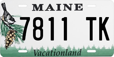 ME license plate 7811TK