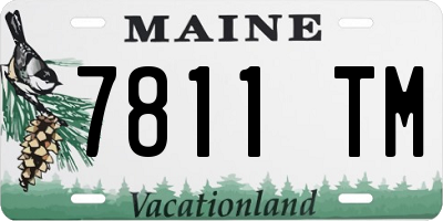 ME license plate 7811TM