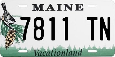 ME license plate 7811TN