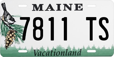 ME license plate 7811TS