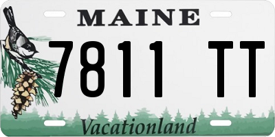 ME license plate 7811TT