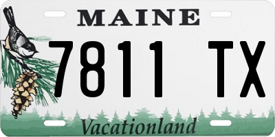 ME license plate 7811TX