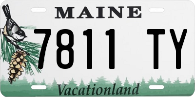 ME license plate 7811TY
