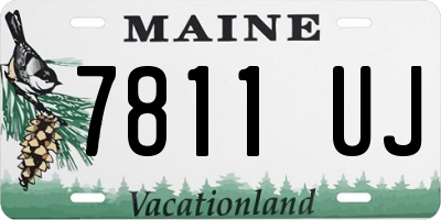 ME license plate 7811UJ
