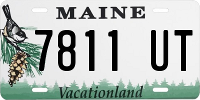 ME license plate 7811UT
