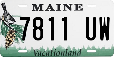 ME license plate 7811UW