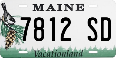 ME license plate 7812SD