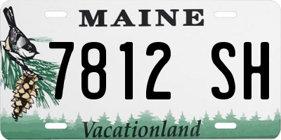 ME license plate 7812SH