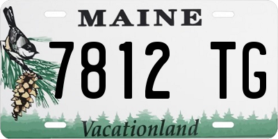 ME license plate 7812TG